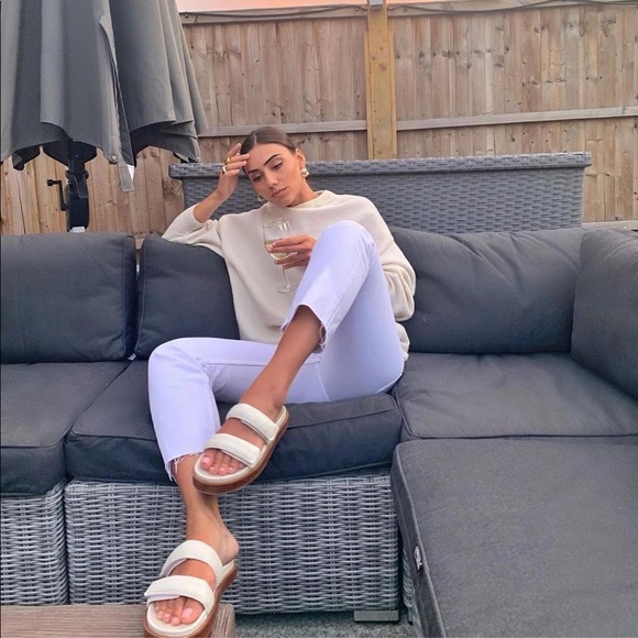 Mango croc effect sandals bloggers favorite